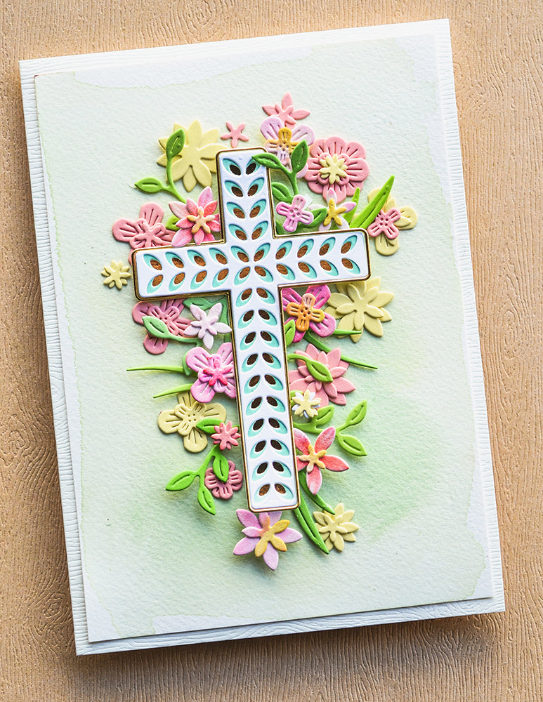 Birch Press Stanzschablone - 57537 Floral Cross Layer Set