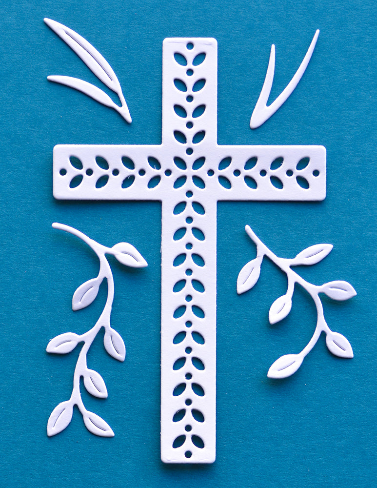Birch Press Stanzschablone - 57537 Floral Cross Layer Set