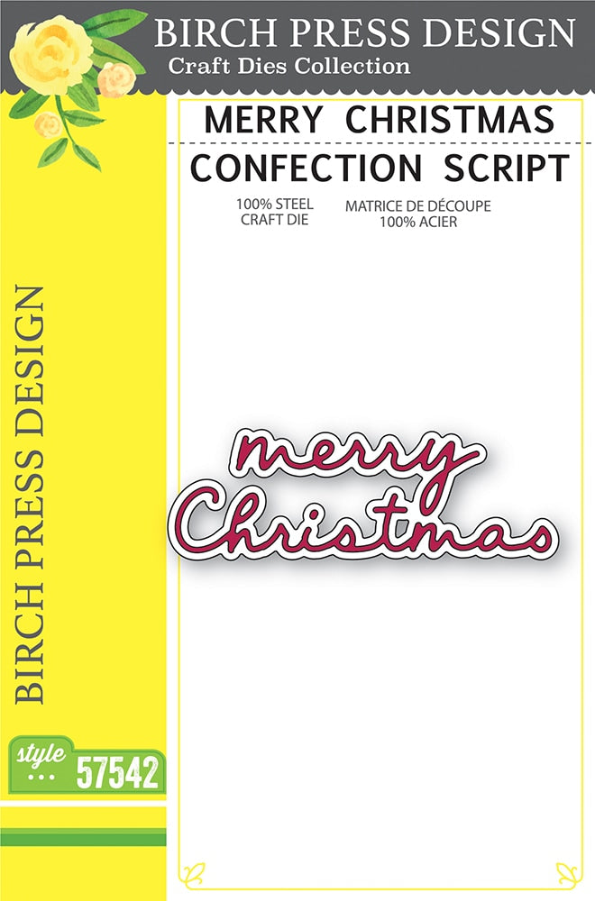 Birch Press Stanzschablone - 57542 Merry Christmas Confection Script