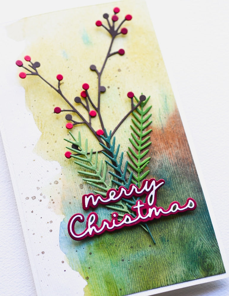 Birch Press Stanzschablone - 57542 Merry Christmas Confection Script