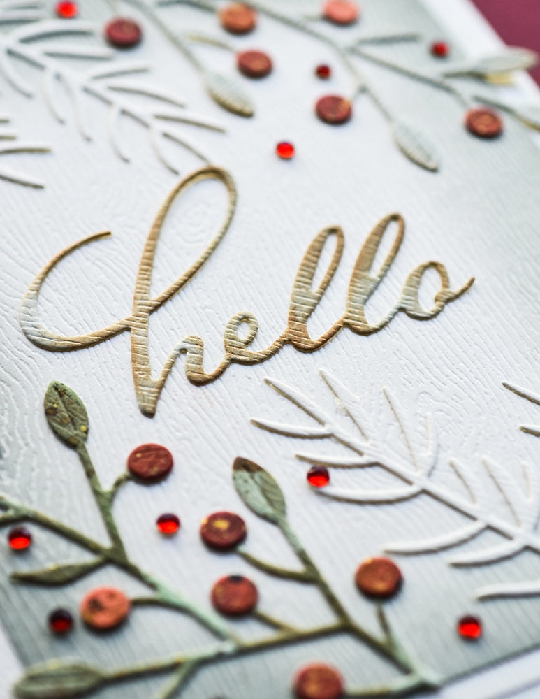 Birch Press Stanzschablone - 57546 Hello Scripted