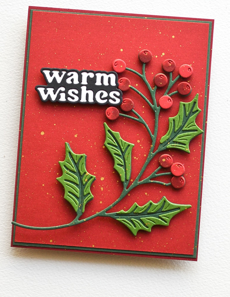 Birch Press Stanzschablone - 57558 Holly and Berries Contour Layers