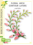 Birch Press Stanzschablone - 57560 Floral Arch Contour Layers