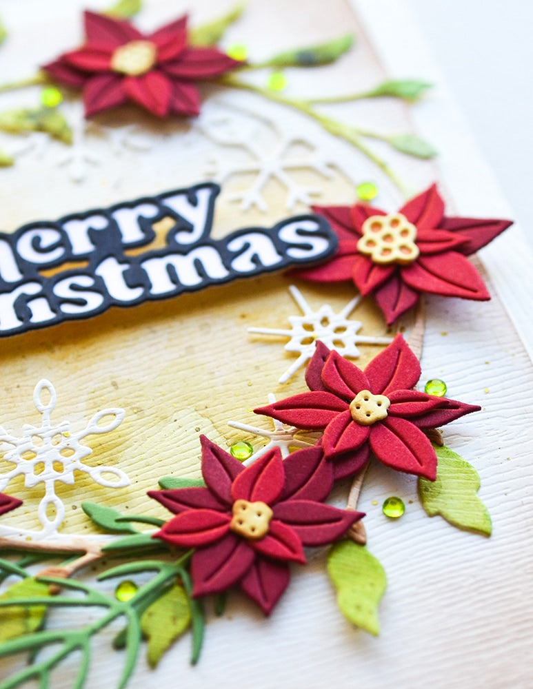 Birch Press Stanzschablone - 57562 Little Poinsettia Flowers