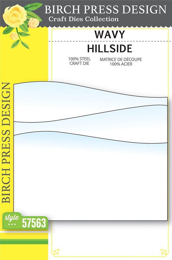 Birch Press Stanzschablone - 57563 Wavy Hillside