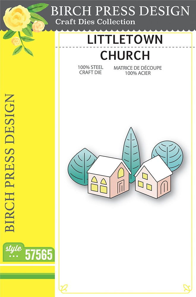 Birch Press Stanzschablone - 57565 Littletown Church