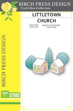 Birch Press Stanzschablone - 57565 Littletown Church