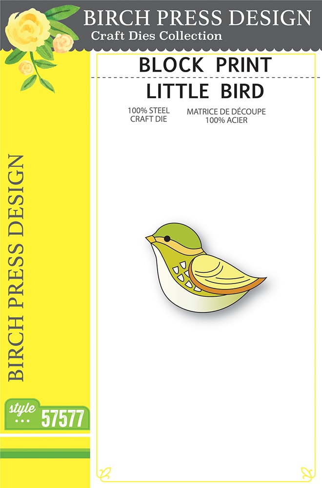 Birch Press Stanzschablone - 57577 Block Print Little Bird