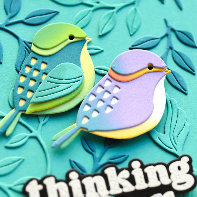 Birch Press Stanzschablone - 57581 Block Print Perched Bird