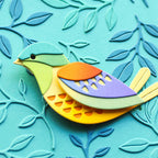 Birch Press Stanzschablone - 57584 Block Print Bright Bird