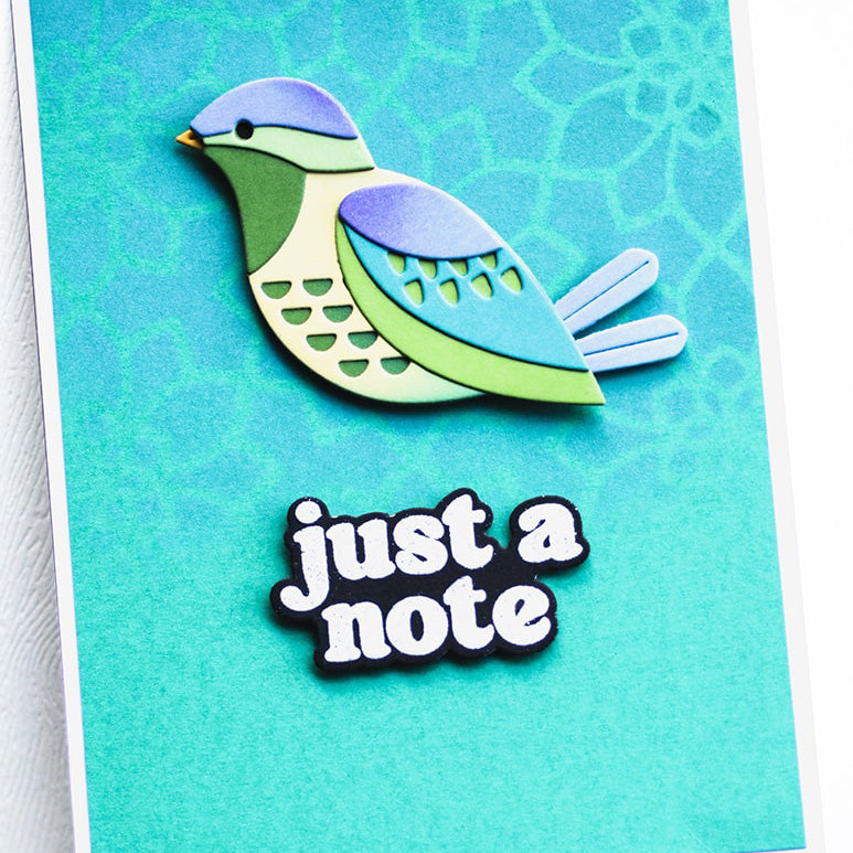 Birch Press Stanzschablone - 57584 Block Print Bright Bird