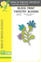 Birch Press Stanzschablone - 57590 Block Print Tapestry Blooms