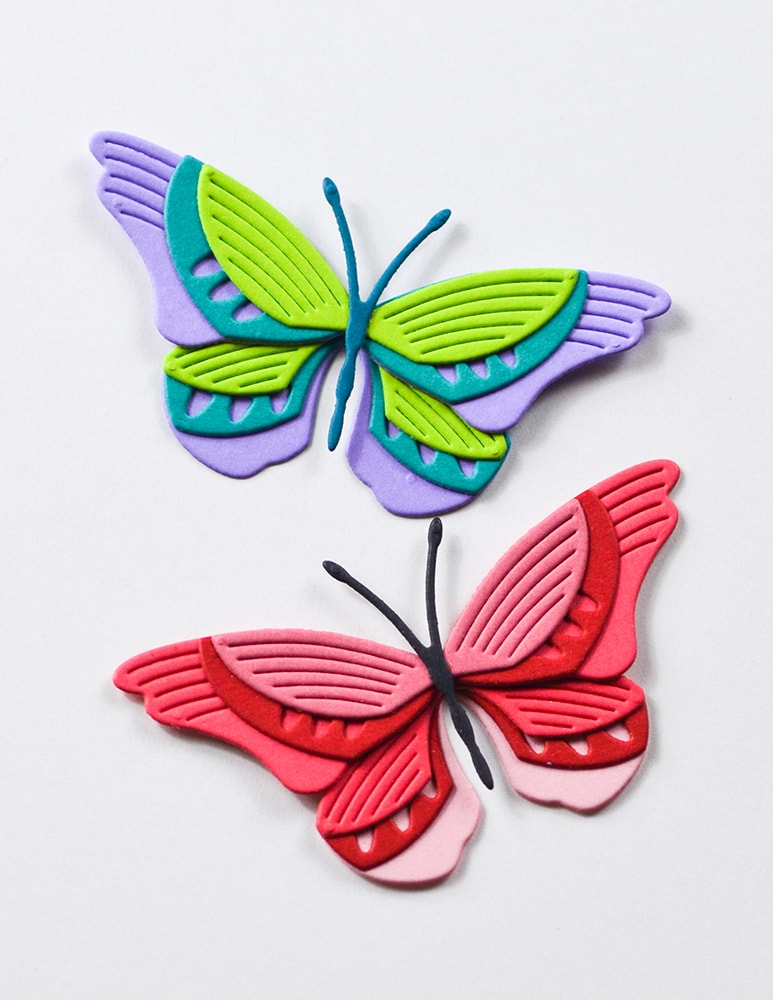 Birch Press Stanzschablone - 57596 Block Print Brilliant Butterfly