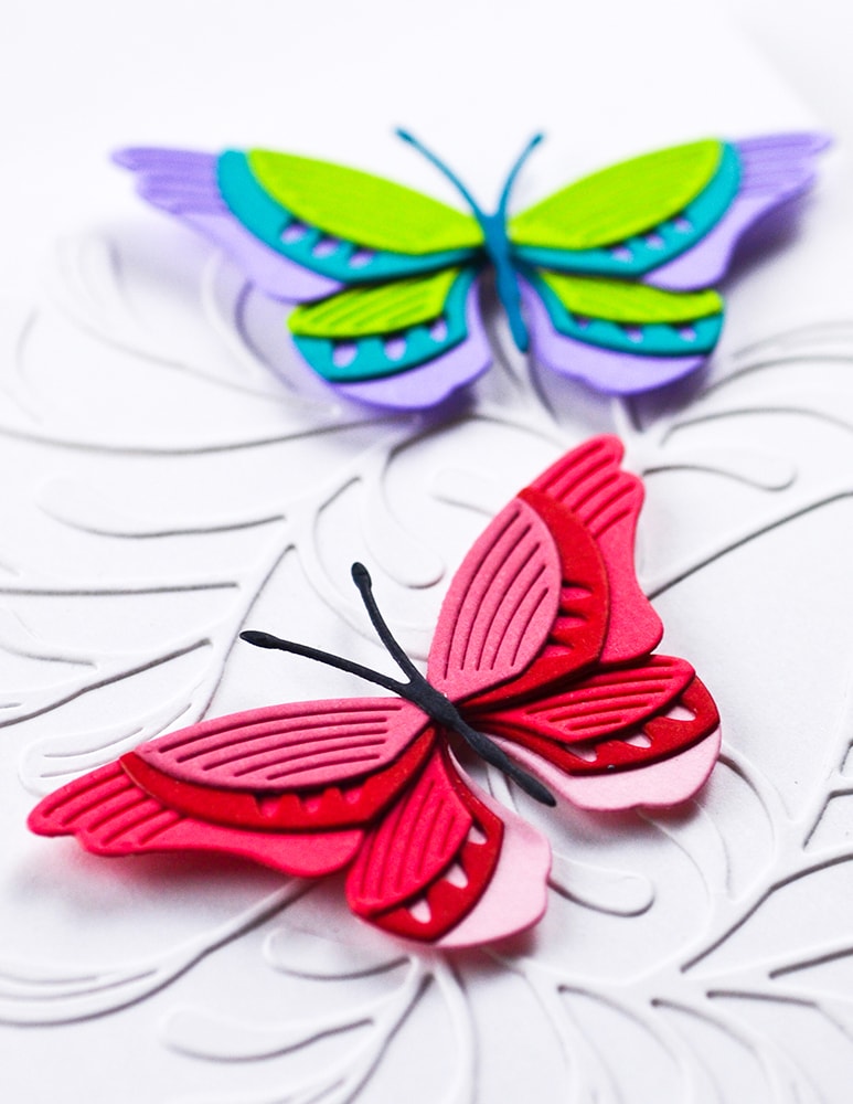 Birch Press Stanzschablone - 57596 Block Print Brilliant Butterfly