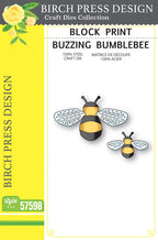 Birch Press Stanzschablone - 57598 Block Print Buzzing Bumblebee