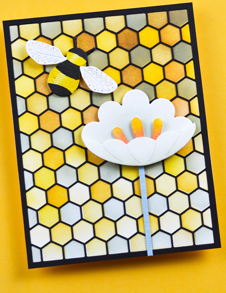 Birch Press Stanzschablone - 57598 Block Print Buzzing Bumblebee
