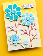 Birch Press Stanzschablone - 57599 Block Print Stems and Berries