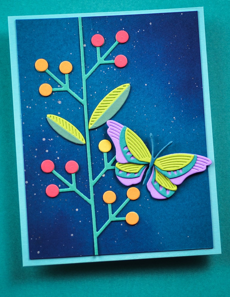 Birch Press Stanzschablone - 57599 Block Print Stems and Berries