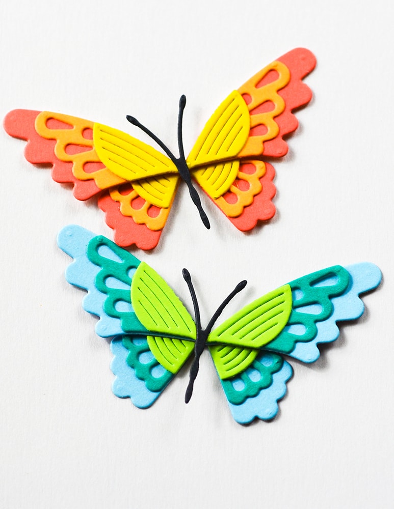 Birch Press Stanzschablone - 57602 Block Print Scalloped Butterfly
