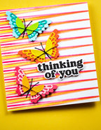 Birch Press Stanzschablone - 57602 Block Print Scalloped Butterfly