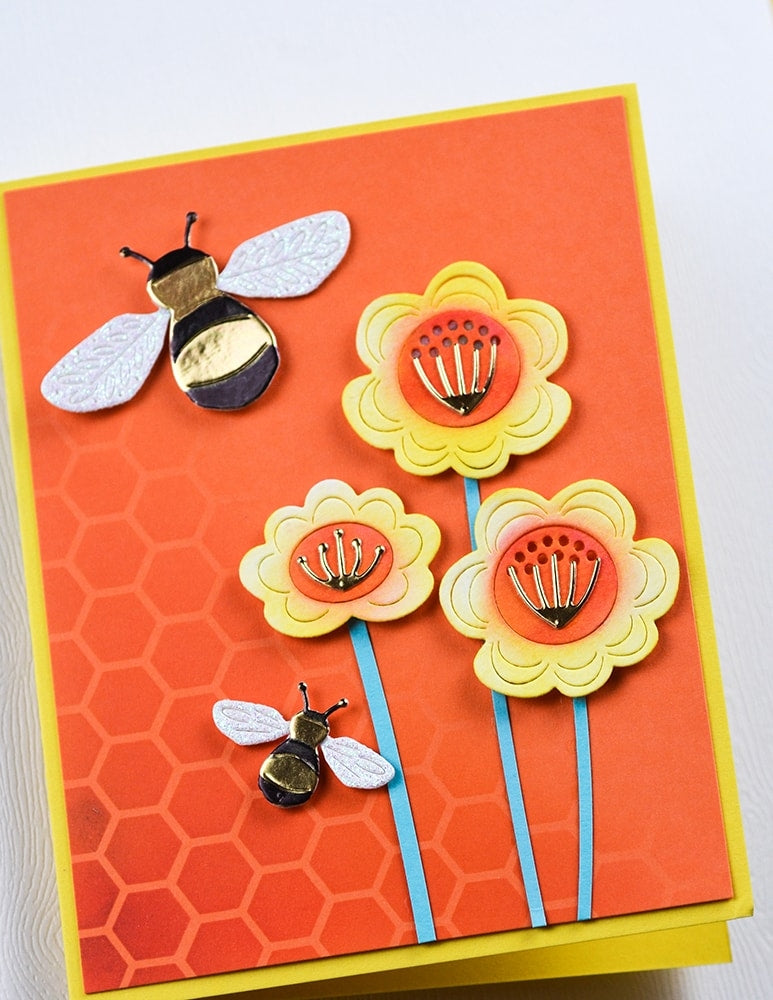 Birch Press Stanzschablone - 57603 Block Print Fun Floral