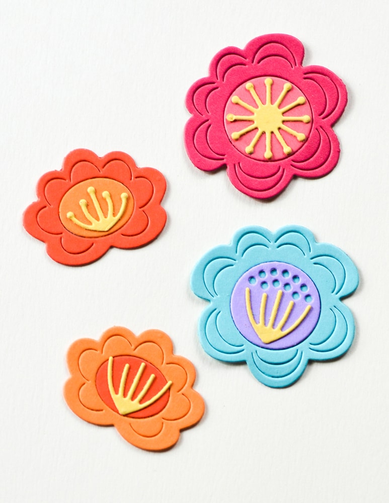 Birch Press Stanzschablone - 57603 Block Print Fun Floral