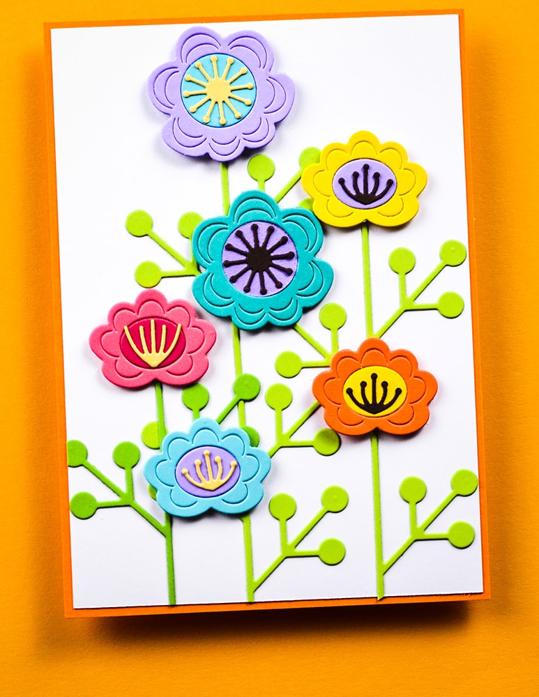 Birch Press Stanzschablone - 57603 Block Print Fun Floral