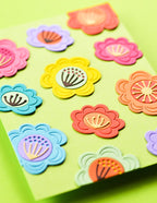 Birch Press Stanzschablone - 57603 Block Print Fun Floral