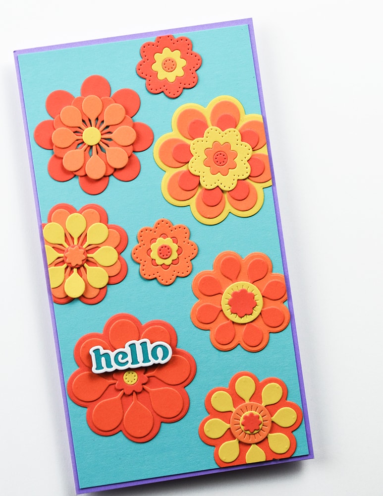 Birch Press Stanzschablone - 57605 Block Print Star Flowers