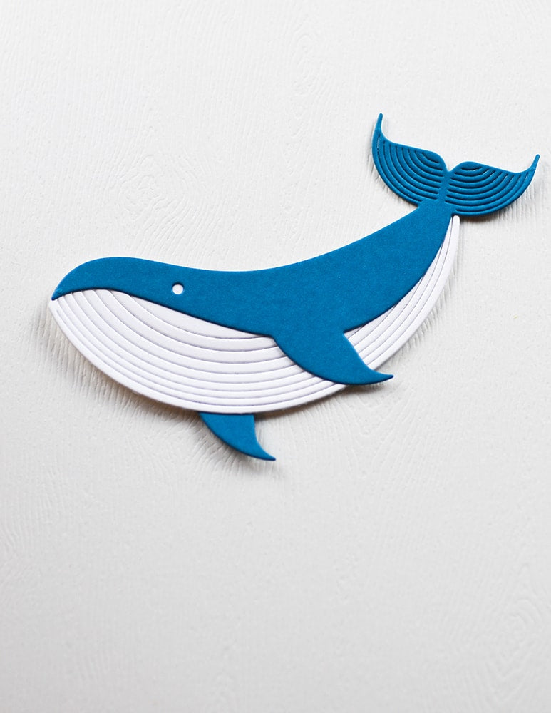 Birch Press Stanzschablone - 57606 Block Print Majestic Whale
