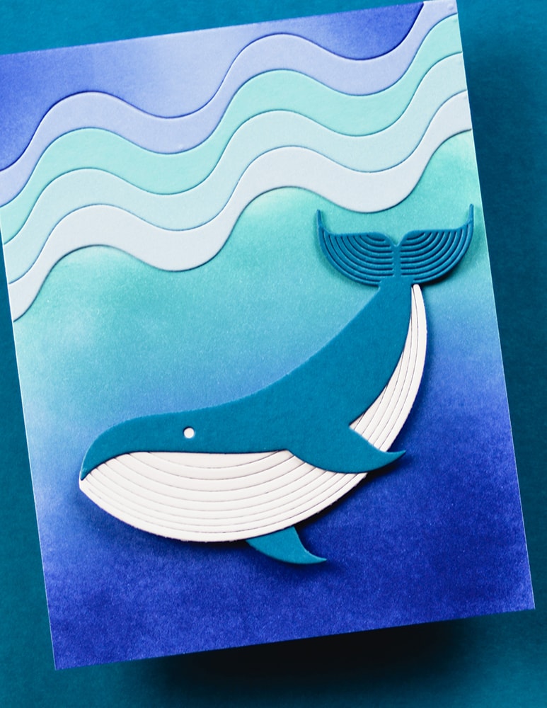 Birch Press Stanzschablone - 57606 Block Print Majestic Whale