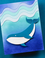 Birch Press Stanzschablone - 57606 Block Print Majestic Whale