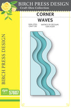 Birch Press Stanzschablone - 57607 Corner Waves