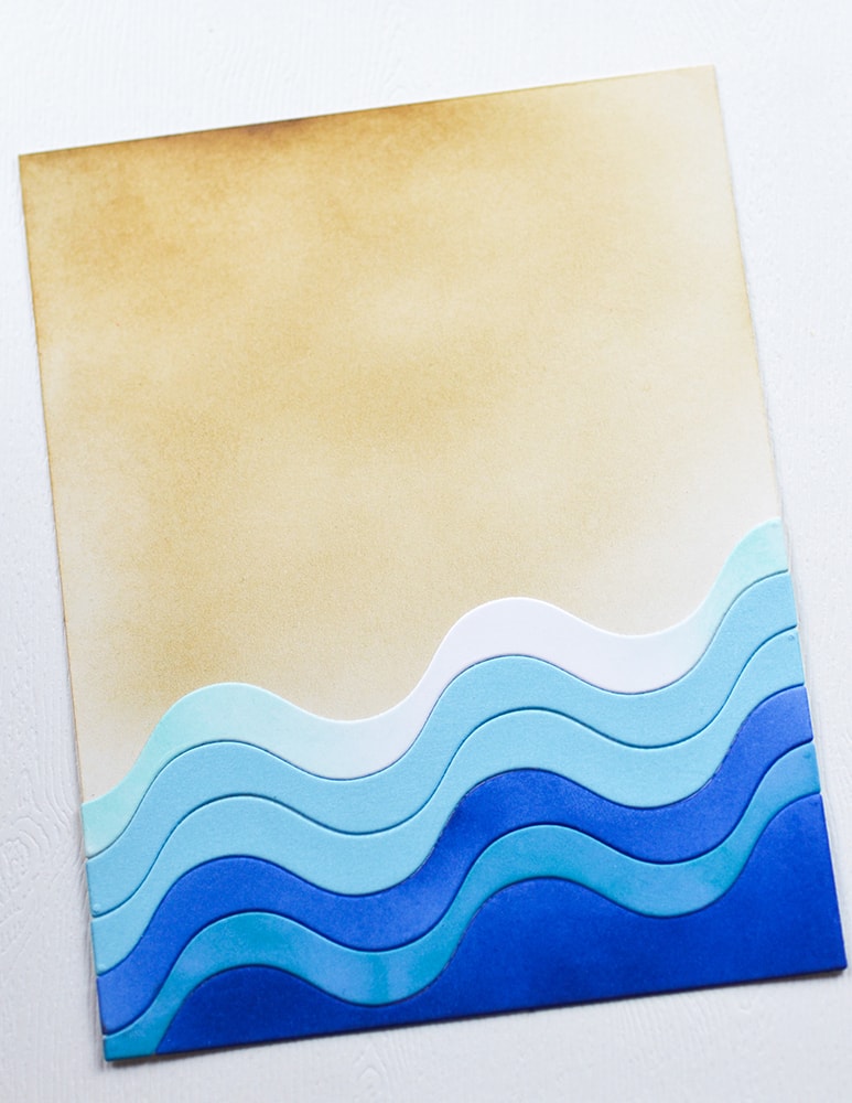 Birch Press Stanzschablone - 57607 Corner Waves