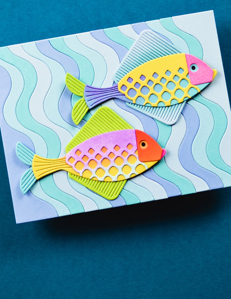 Birch Press Stanzschablone - 57607 Corner Waves