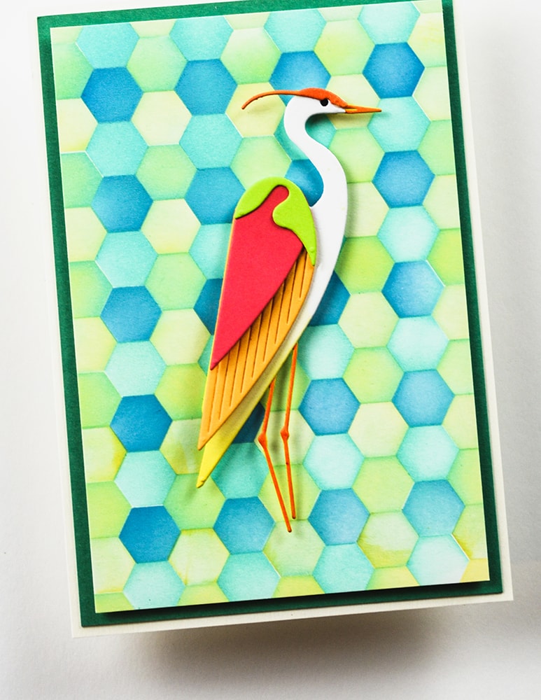 Birch Press Stanzschablone - 57608 Block Print Majestic Heron