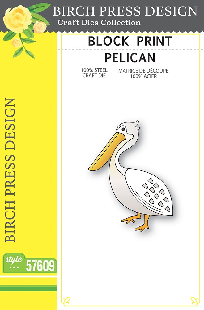 Birch Press Stanzschablone - 57609 Block Print Pelican