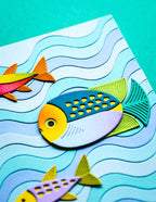 Birch Press Stanzschablone - 57611 Block Print Glider Fish