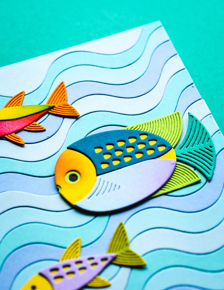 Birch Press Stanzschablone - 57611 Block Print Glider Fish
