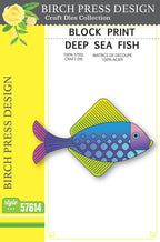 Birch Press Stanzschablone - 57614 Block Print Deep Sea Fish