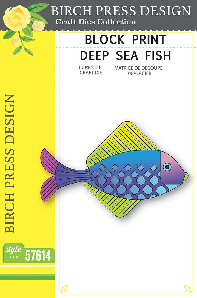 Birch Press Stanzschablone - 57614 Block Print Deep Sea Fish