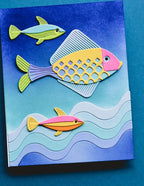 Birch Press Stanzschablone - 57614 Block Print Deep Sea Fish