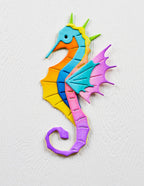 Birch Press Stanzschablone - 57616 Block Print Proud Seahorse