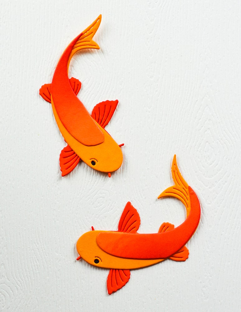 Birch Press Stanzschablone - 57617 Block Print Koi Duo
