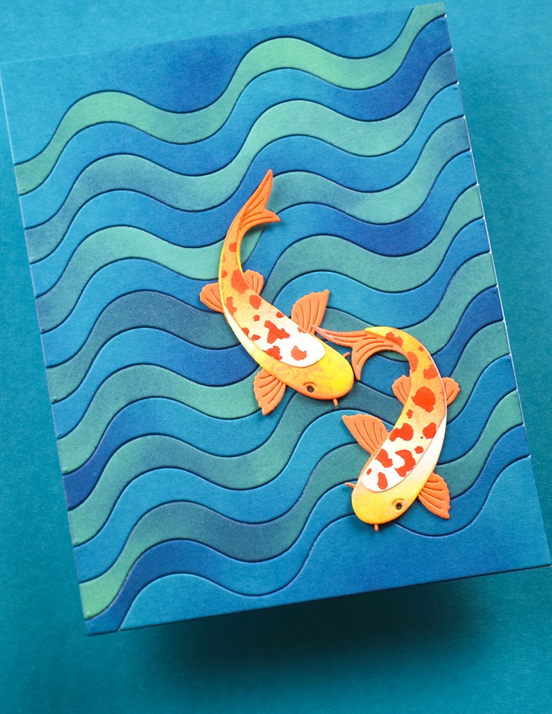 Birch Press Stanzschablone - 57617 Block Print Koi Duo