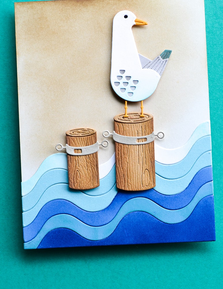 Birch Press Stanzschablone - 57618 Waterfront Pilings