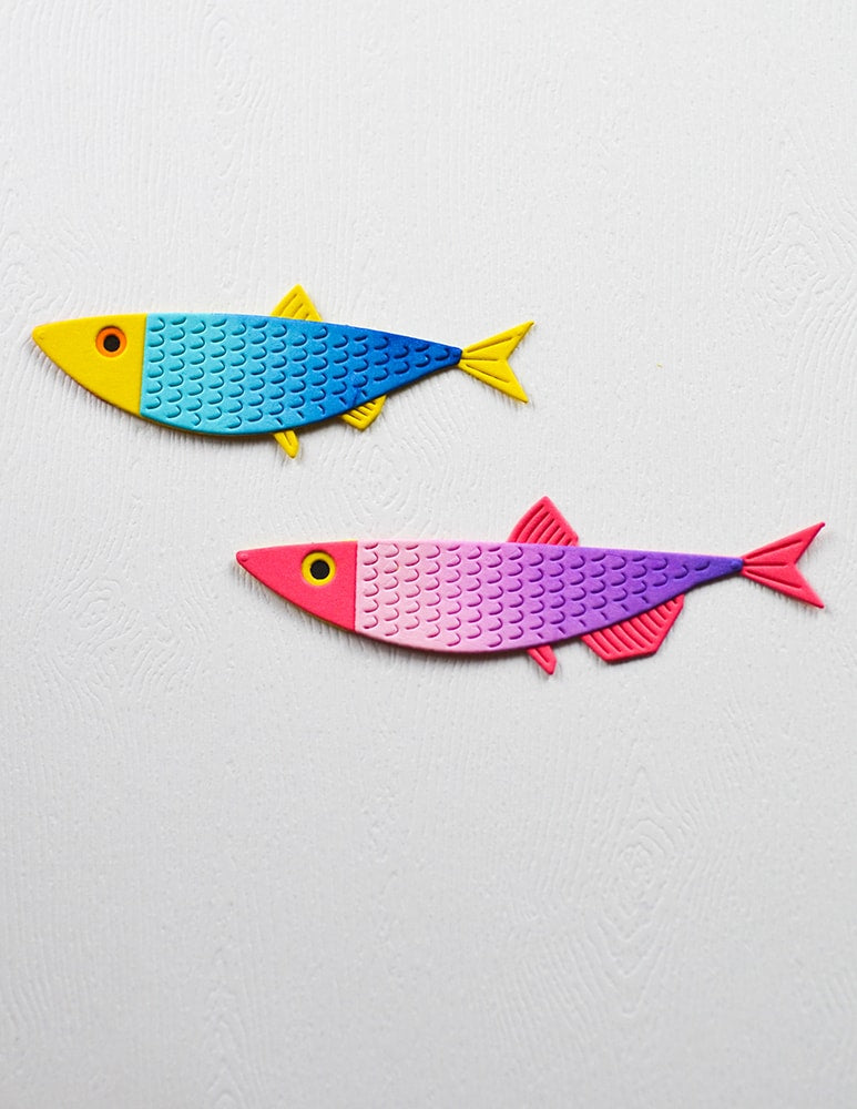 Birch Press Stanzschablone - 57619 Block Print Sardines