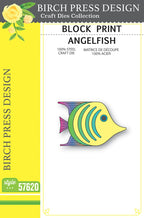 Birch Press Stanzschablone - 57620 Block Print Angelfish