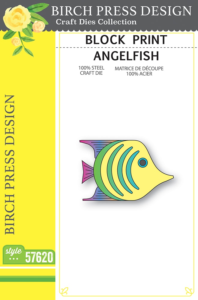Birch Press Stanzschablone - 57620 Block Print Angelfish