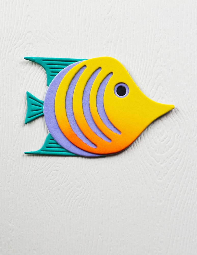 Birch Press Stanzschablone - 57620 Block Print Angelfish
